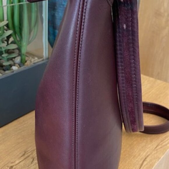Vintage Coach Classic Shoulder Sac #9730 Burgundy - Picture 4 of 10